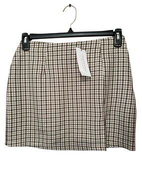 NWT Cotton Candy LA size medium Plaid Mini Skirt